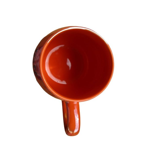 Fall For Jesus Orange Lusterware Iridescent Mug Bebe Harvest Thanksgiving NWOT - Picture 6 of 10